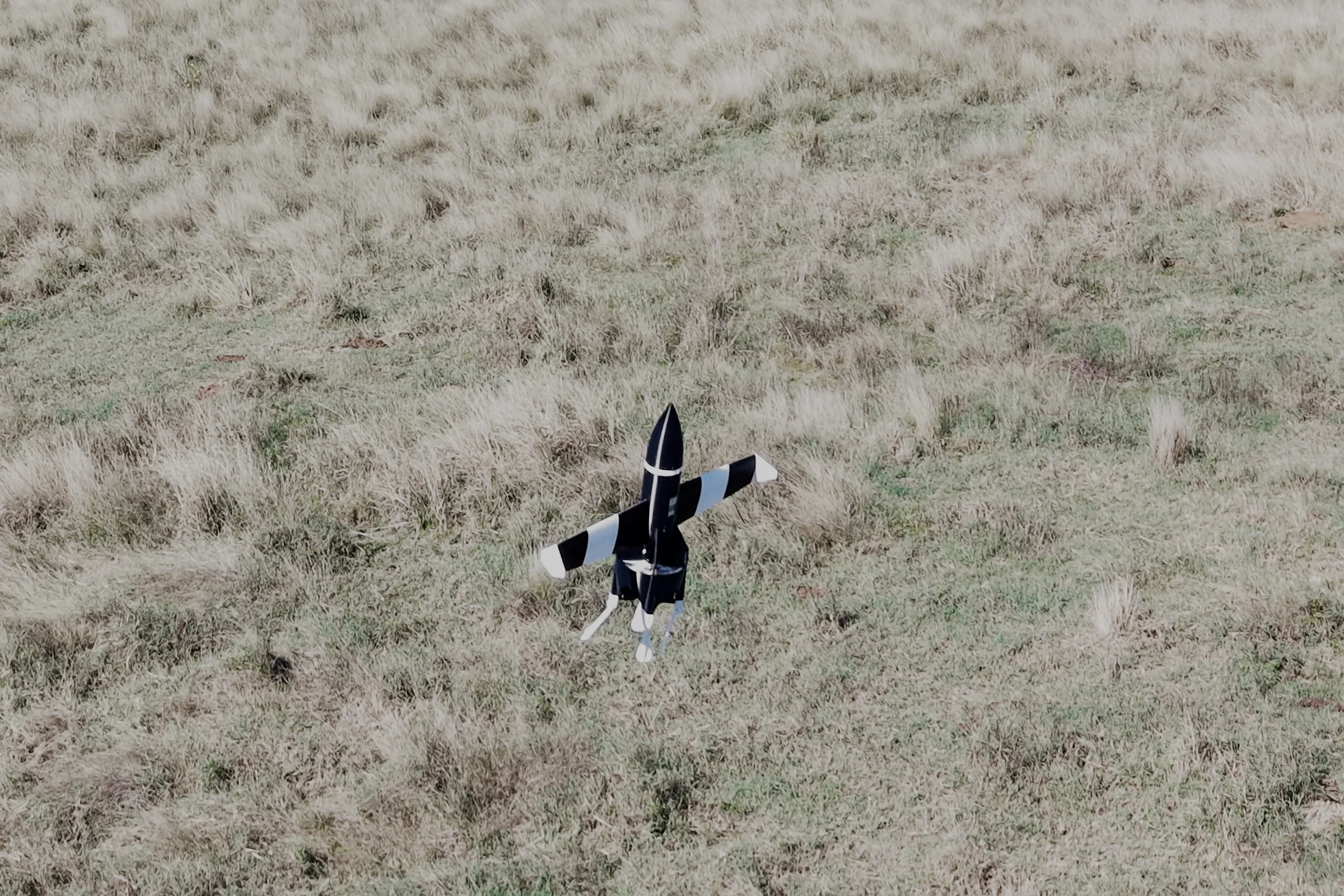 AEROMed completing a soft vertical landing